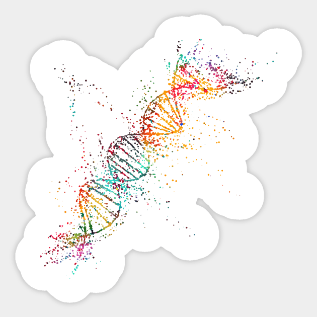 DNA molecule Sticker by erzebeth